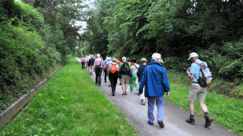 De hekkensluiters van de wandeling.